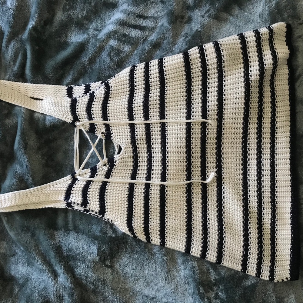 Knitted Striped Tank Top